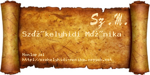 Székelyhidi Mónika névjegykártya